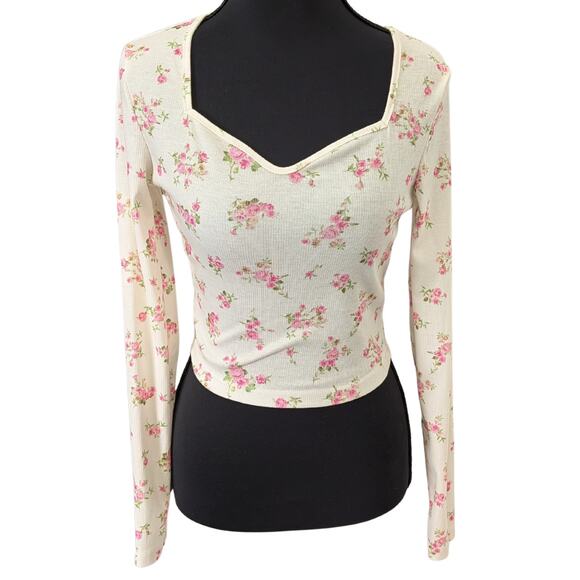 SHEIN Tops - Shein Cottagecore V-Scoop Neck Floral Top | Women's XS